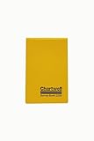 Chartwell - Cuaderno para trabajos de campo con hojas en blanco, 106 x 165 mm, 80 hojas, diseño con texto 'Chartwell, Survey Book 2200', color amarillo y negro