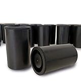 Lead Home Cajas de plástico para geocaching, manualidades, cajas de película, piezas pequeñas – envase de película (25 unidades), color negro