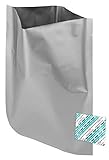 ShieldPro Econ Mylar - Bolsas de almacenamiento de larga duración de comida seca y deshidratada, absorbentes de oxígeno de 300 cc, capacidad de 3,7 l, 60 unidades, 25,4x35,5 cm - Comida para supervivencia