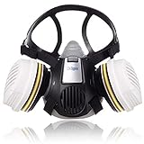 Dräger X-Plore 3300 Semi máscara con filtros de cartuchos A1B1E1K1 Hg P3 R D | Mascara de protección para químicos, vapor, conservantes, pesticidas, herbicidas | Respirador homologado para laboratorio