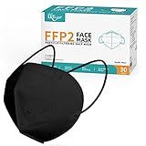 KKmier Mascarillas FFP2, Mascarilla FFP2 Homologada (30 Pack) eficiencia del filtro ≥95%, Máscaras con Certificado CE