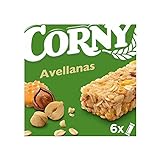Corny - Barritas de Cereales con Avellanas, Sin aceite de palma ni Conservantes - Pack 6x25gr