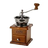 Zulux Vendimia Manual Amoladora de café de cerámica cónico Burr portátil de la manivela cafetera (De Lino)