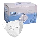 Mascarilla FFP2 CE 2163, Mascarilla de Protección Personal homologada. 5 capas. Alta Eficiencia Filtración BFE de 95%, (20 piezas blanca))