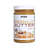 Weider Peanut Butter. 100% Mantequilla De Cacahuete natural con textura suave y cremosa. Sin azúcares añadidos. Apta para veganos. Sin aceite de palma 400g
