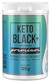 Keto Black Plus 120 g Originale - Productos Proteicos para Dieta Cetogénica, Batido quemagrasas, vegano, sabor a coco, Polvo