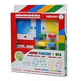 Tachan-Juego Parchís y Oca, de Madera, 40 cm, Color Rojo y Blanco, (CPA Toy Group 74020099)