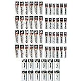 COMBO 24x AA + 24x AAA + 12x 9v Energizer Max Alkaline E91/E92/E522 Batteries Made in USA Exp. 2023 or later for AA and AAA ((Bulk Packaging), and 5 years shelf life for 9v Batteries