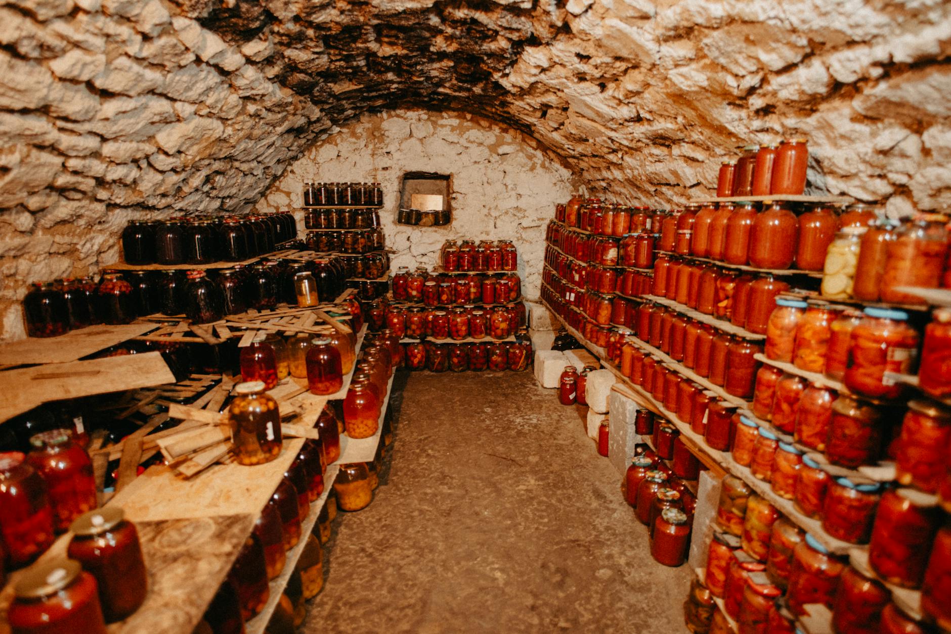 Cómo almacenar en espacios pequeños alimentos para un año